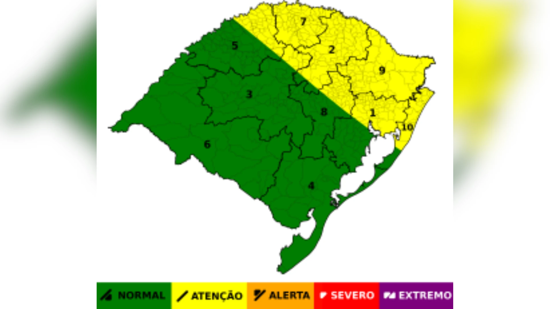 RS enfrenta chuva e granizo nesta quarta; rios estão sob risco de inundação