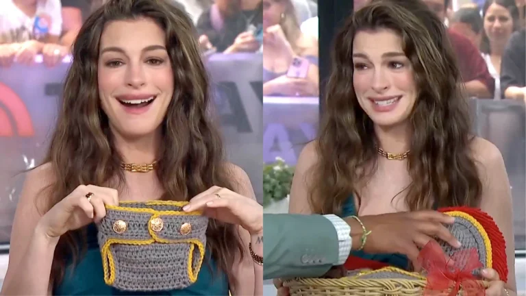 Anne Hathaway chora ao ganhar roupas de bebê baseadas em “A Odisseia”