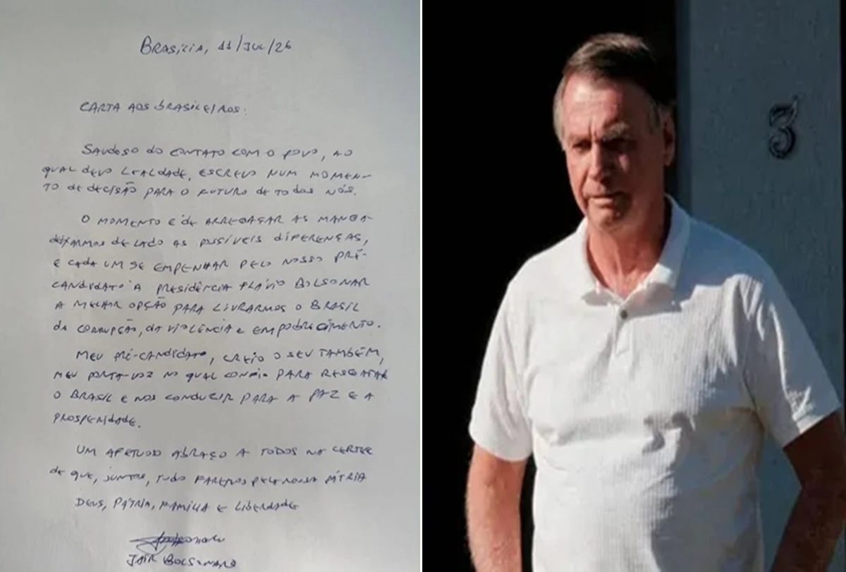 Bolsonaro faz pedido que ninguém esperava em carta divulgada