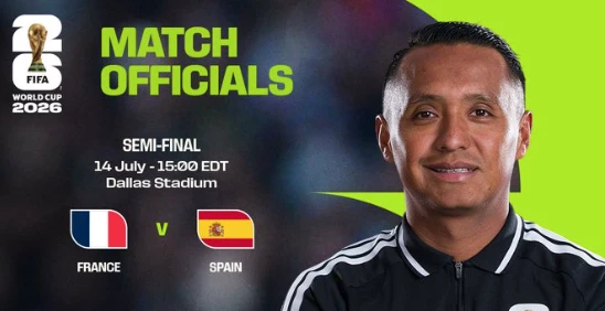 Copa: Fifa define arbitragem para semifinal entre França x Espanha