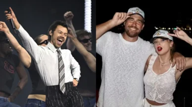 Harry Styles faz piada sobre casamento de ex, Taylor Swift