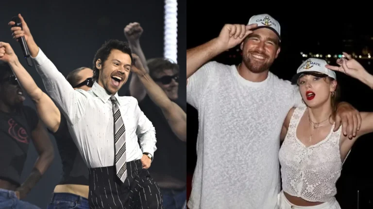 Harry Styles faz piada sobre casamento de ex, Taylor Swift