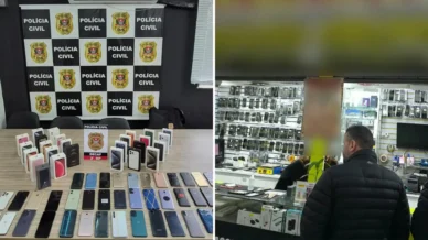 Operação mira comércio ilegal de celulares em SP