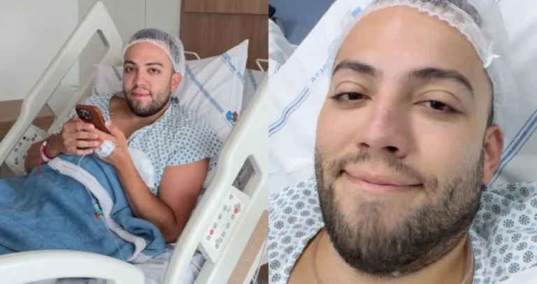 Lucas Rangel faz cirurgia nas cordas vocais e ficará sem falar por 7 dias