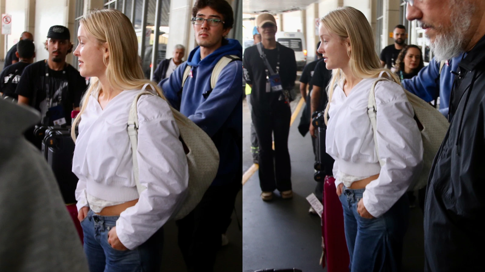 Zara Larsson chega ao Brasil para Rock in Rio cercada por seguranças; veja