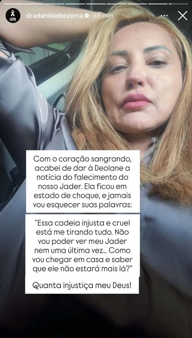 Presa, Deolane Bezerra é informada sobre a morte de segurança e reage: 'Essa cadeia está me tirando tudo'