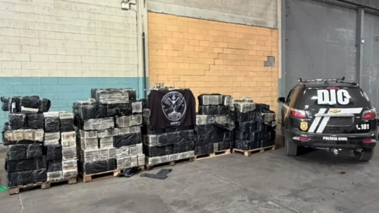 Polícia registra apreensão recorde de cocaína em SC e prende britânicos
