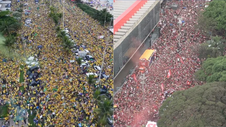 Flávio e Lula reúnem multidões e demonstram força na reta final do 2º turno