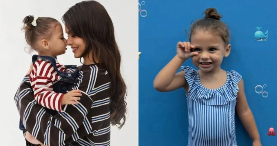 Amanda Kimberlly mostra filha com Neymar em aula de natação; veja