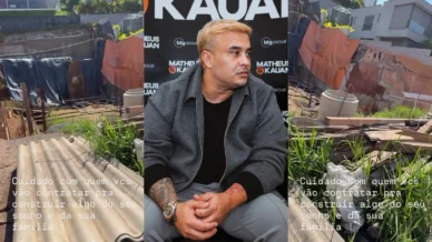 Kauan, dupla de Matheus, denuncia que levou golpe em obra de R$ 7,5 milhões